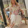 Whispering Petals Button Down Midi Dress in Ivory Image - 1