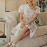 Butterfly Garden Floral Button Down Mini Dress Image - 1