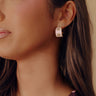 Country Club Chic Hoop Earrings in Pink Image - 1
