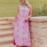 Bloom and Wander Floral Embroidered Midi Dress Image - 1