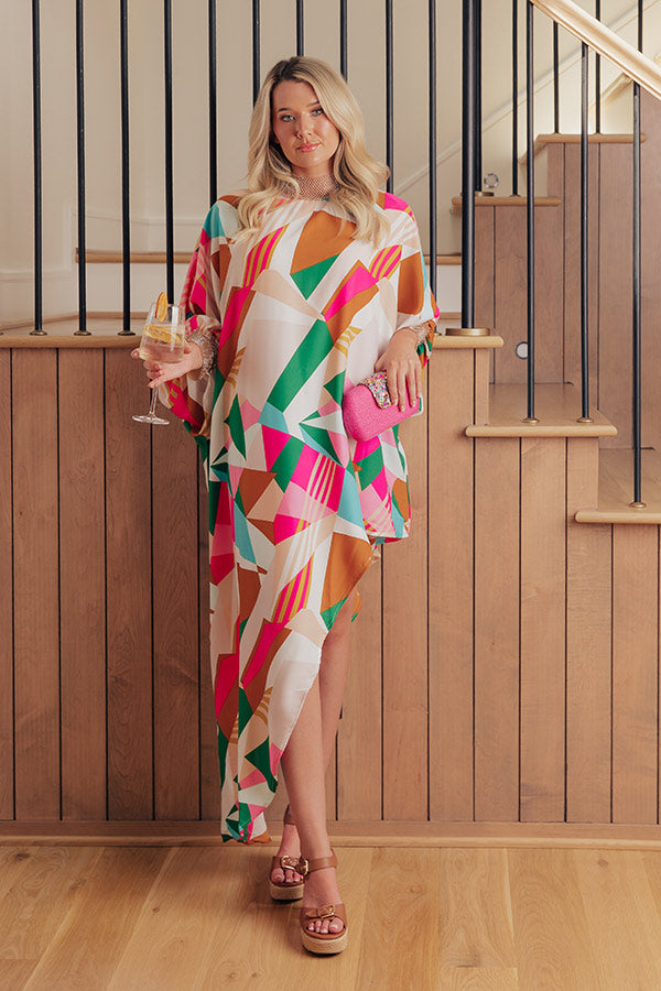 Valencia Mosaic Asymmetrical Mini Dress