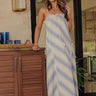 Capri Bay Linen-Blend Stripe Midi Dress Image - 1