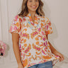 Fresh Market Floral Shift Top Image - 1