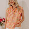 Sunshine and Smiles Floral Stripe Top Image - 1
