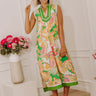 Bright Side Chic Floral Midi Dress in Lime Image - 1