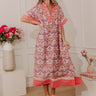 Vacay Ready Caftan Midi Dress in Pink Image - 1