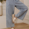 The Clementine Midrise Wide Leg Stripe Jeans Image - 1