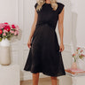 High Society Satin Two Piece Midi Dress Image - 1