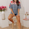 Stars And Spritzers Knit Stripe Top Image - 1