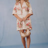 Rooftop Garden Floral Denim Mini Dress Image - 1
