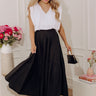The Giselle High Waist Asymmetrical Tiered Maxi Skirt Image - 1