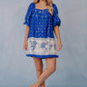 Mediterranean Daydream Floral Mini Dress Image - 1