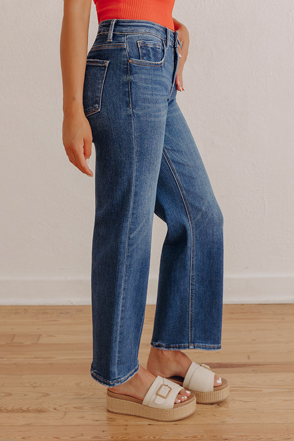 RISEN Kalena High Waist Tummy Control Straight Leg Jean Image - 4