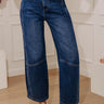 The Julia High Waist Tummy Control Crop Barrel Leg Jean Image - 1
