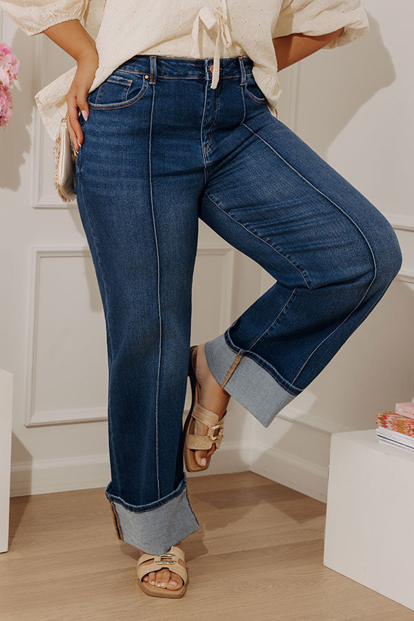 RISEN Hilary High Waist Straight Leg Jean Curves