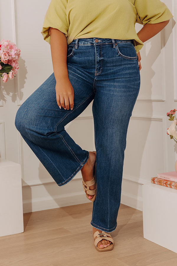 RISEN Kalena High Waist Tummy Control Straight Leg Jean Curves Image - 1