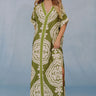 Vacay Bungalow Caftan Maxi Dress in Olive Image - 1
