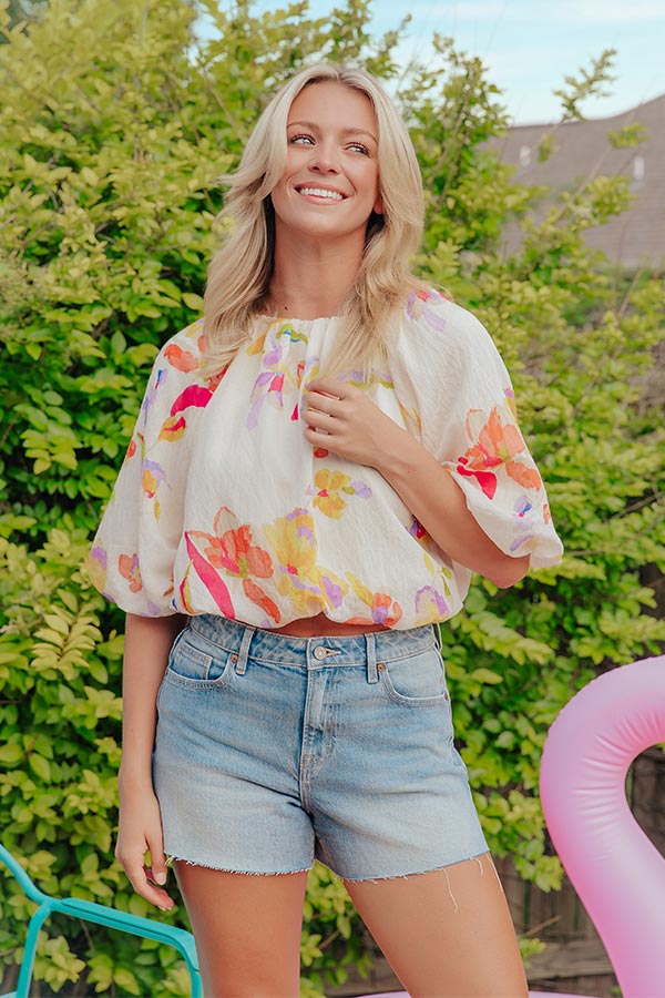 Vineyard Brunch Floral Top Image - 3