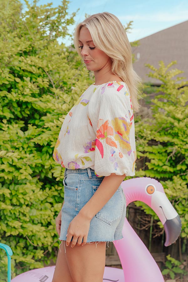 Vineyard Brunch Floral Top Image - 4