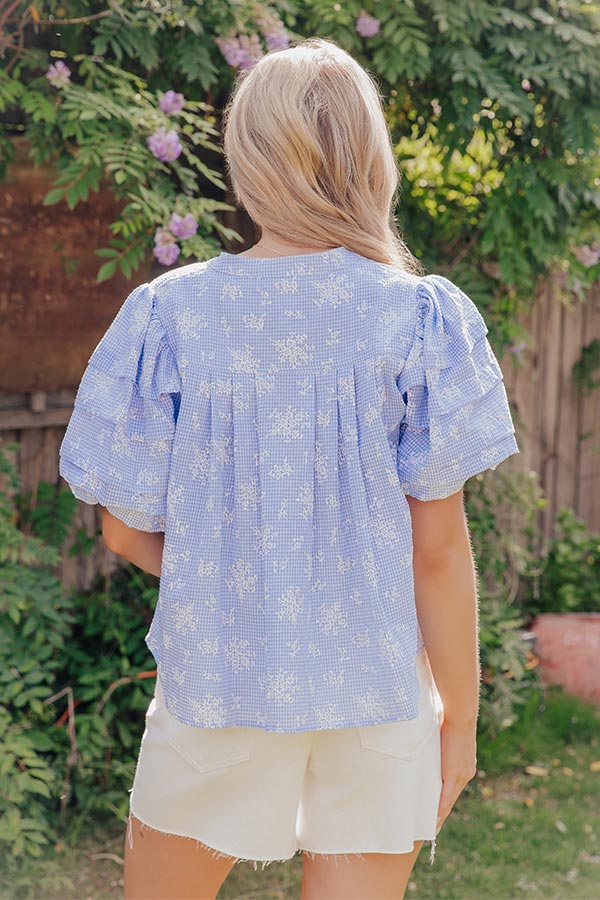 Cottage Daydream Floral Gingham Top Image - 5