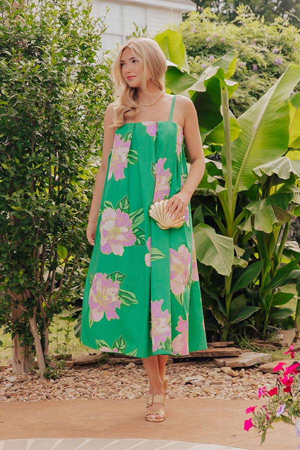 Vacay Escape Floral Midi Dress