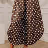 The Rowena Midrise Polka Dot Barrel Leg Pants in Martini Olive Image - 1
