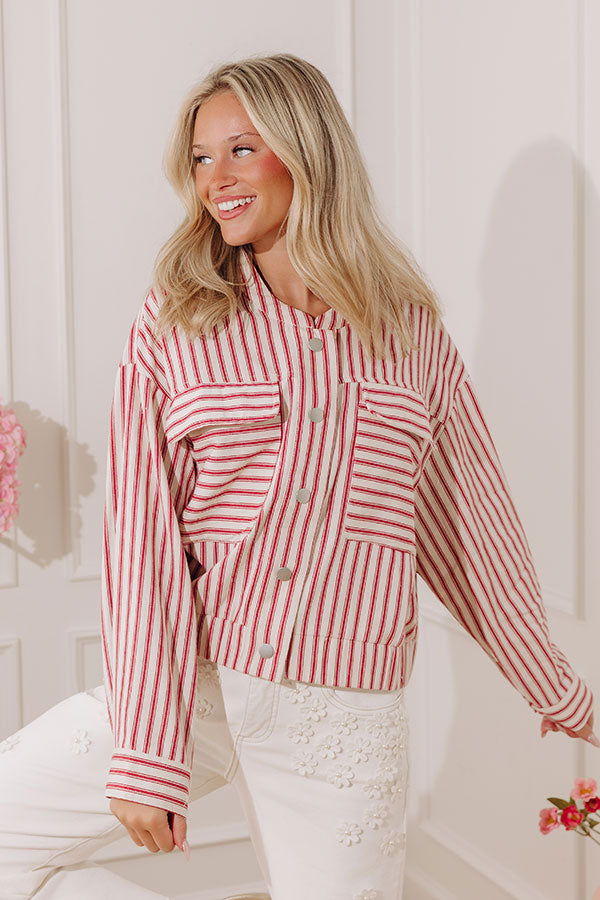 Dockside Chic Stripe Lightweight Jacket