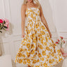 Wildflower Escape Midi Dress in Mustard Image - 1