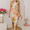 Garden Reverie Satin Maxi Dress Image - 1