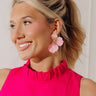 Blooming Personality Earrings in Pink Image - 1