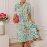 Party Blooms Floral Midi Dress Curves Image - 1