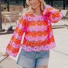 Flower Pop Crochet Top Image - 1