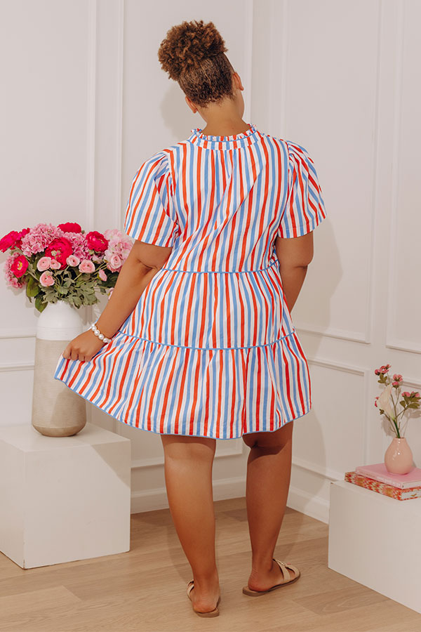 Liberty Lane Stripe Mini Dress Curves Image - 4