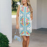Botanical Beauty Embroidered Mini Dress Image - 1