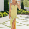 Blooming Elegance Lace Applique Maxi Dress Image - 1