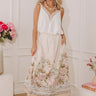 On The Riviera High Waist Eyelet Stripe Midi Skirt Image - 1
