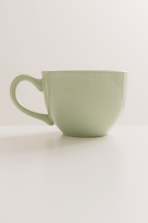 Spill The Tea Stoneware Mug in Mint Image - 2