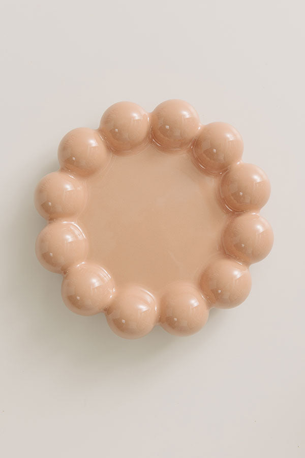 Spill The Tea Stoneware Mug in Peach Image - 3