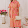 Bubbly Personality Paisley Midi Dress Image - 1