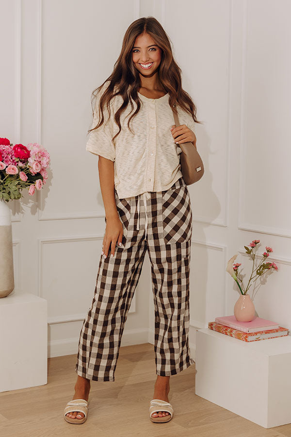 Bistro Chic Knit Button Up Top Image - 2