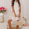 Villa Weekend Floral Embroidered Mini Dress Image - 1