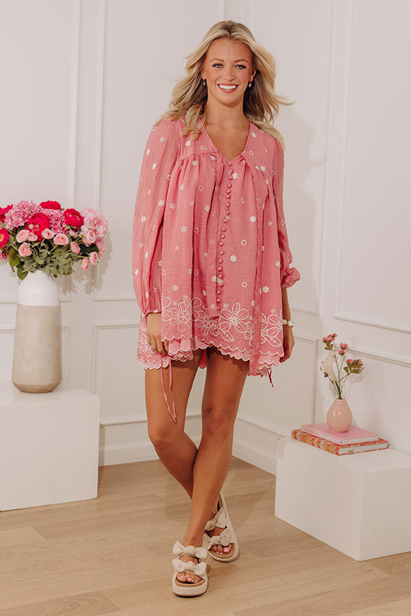 Love In The Details Embroidered Mini Dress