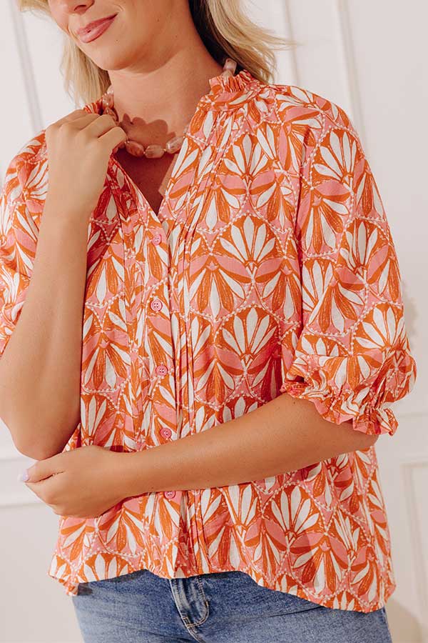 Cherished Days Button Up Top Image - 5