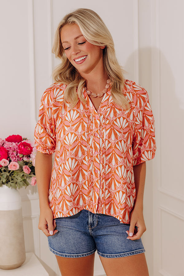 Cherished Days Button Up Top