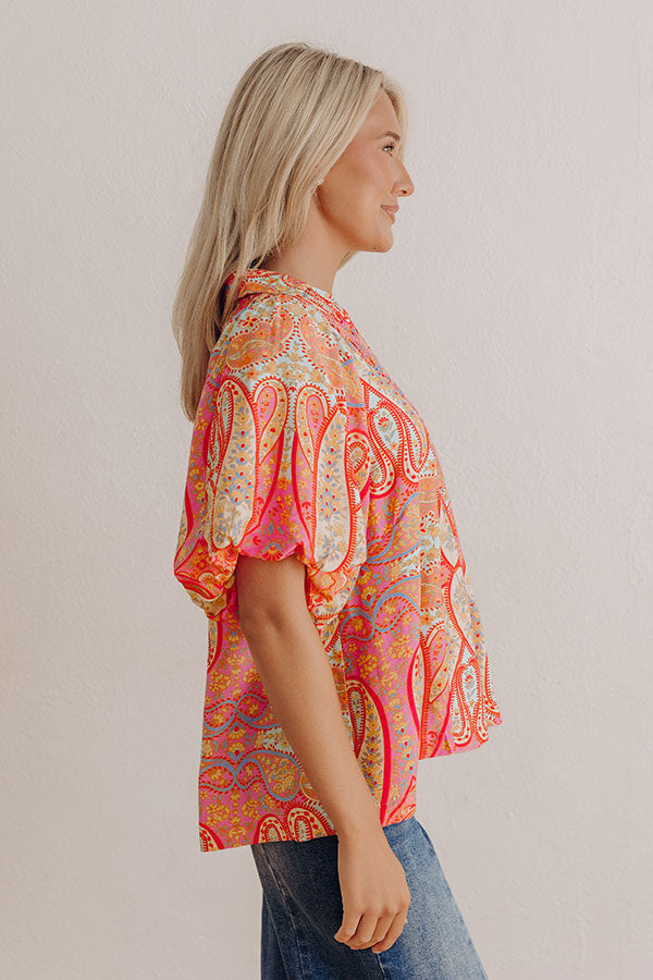 Happy Feelings Floral Top Image - 4
