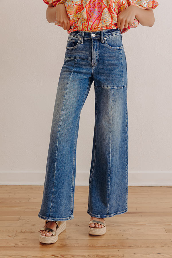 The Briar Midrise Tummy Control Wide Leg Jean Image - 2