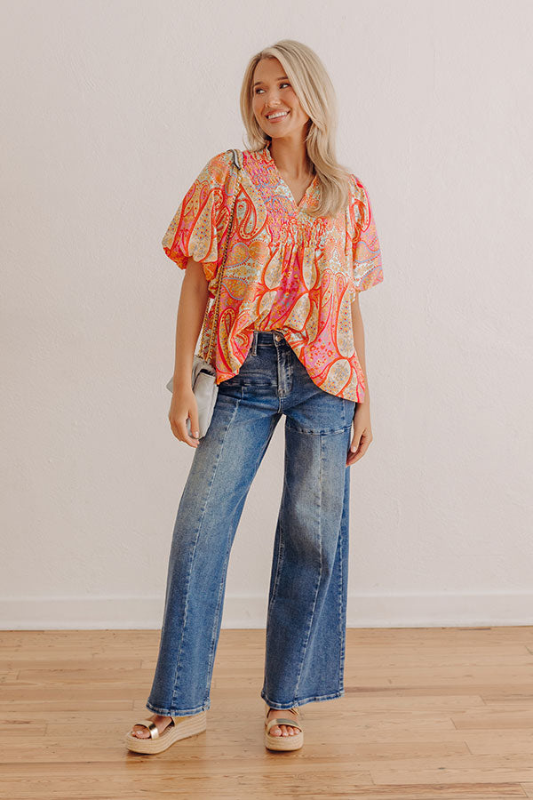 The Briar Midrise Tummy Control Wide Leg Jean