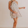 Whispering Petals Floral Tiered Mini Dress Image - 1