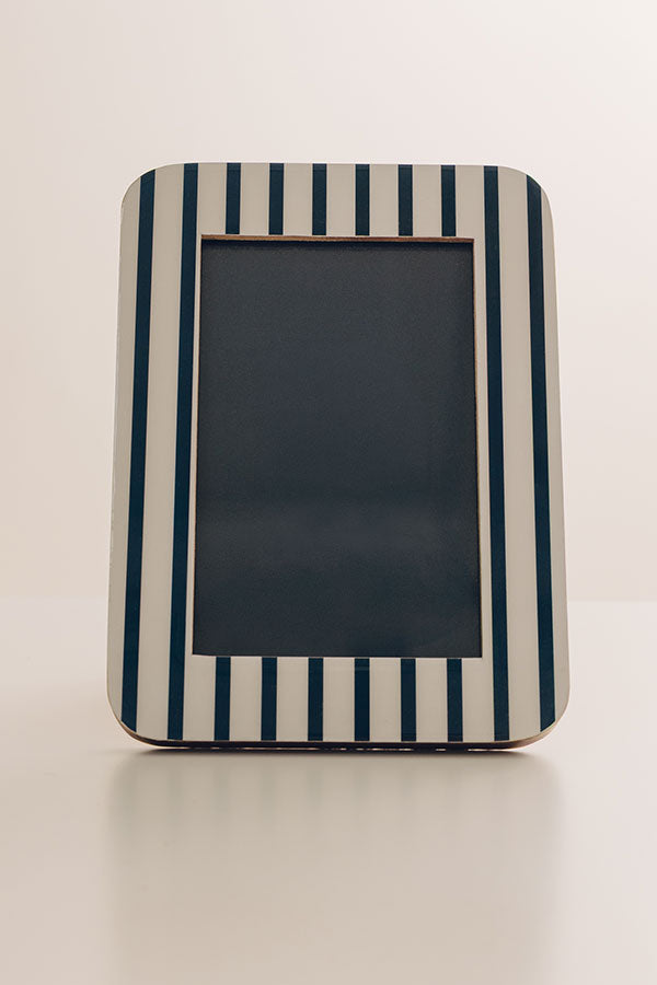 Love In The Details Stripe Photo Frame in Navy Image - 3