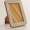 Love In The Details Stripe Photo Frame in Mustard Image - 1